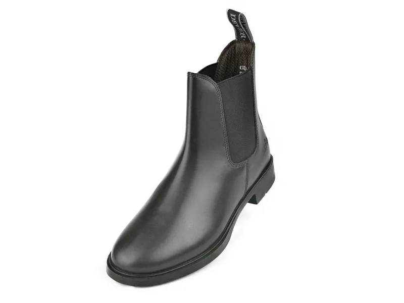 Dever Rio Leather Jodphur Boots Black-1